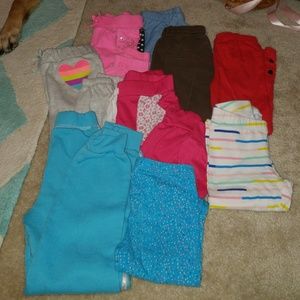 Girls lot sweat pants & leggings size 6